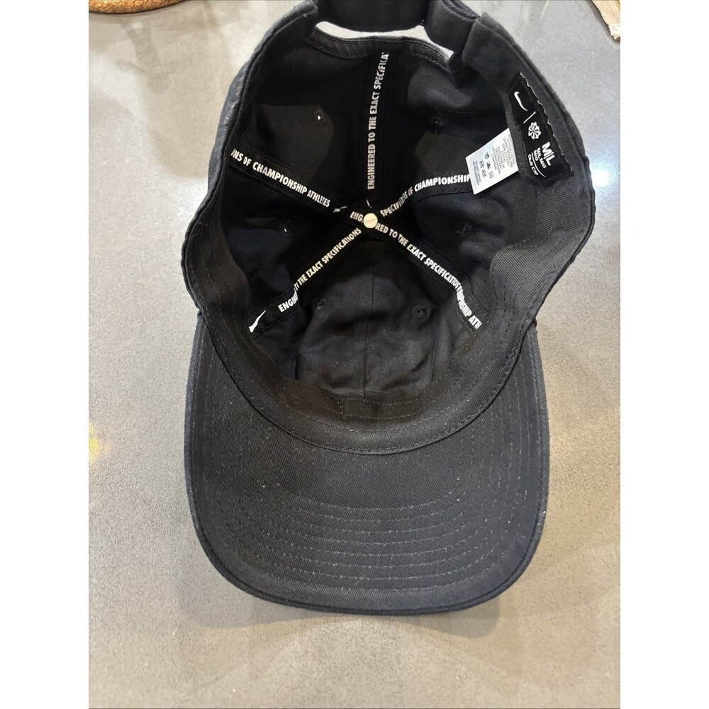 Purdue Boilermakers Nike Club Cap M/L Men's Strapback Hat Black P Embroidered - Picture 8 of 9